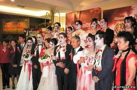 Необычные свадьбы в стиле зомби