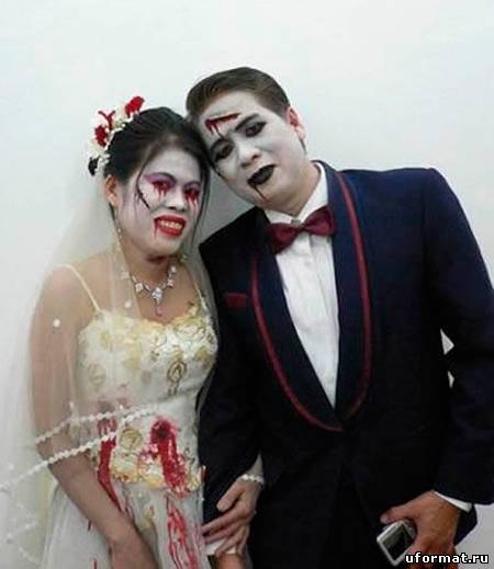 Необычные свадьбы в стиле зомби